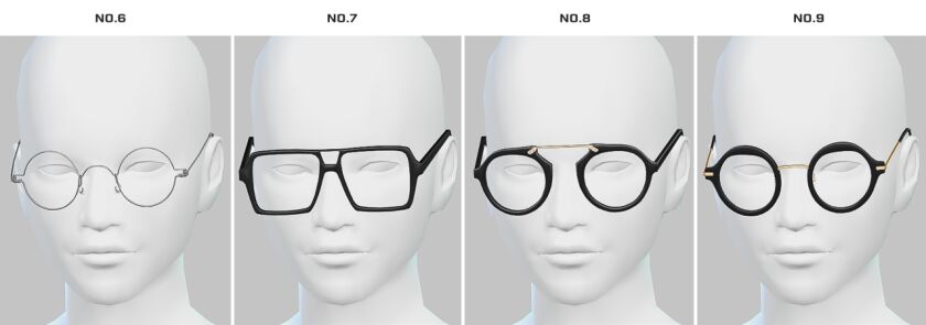 sims 4 cc glasses set pack by ikosims 2