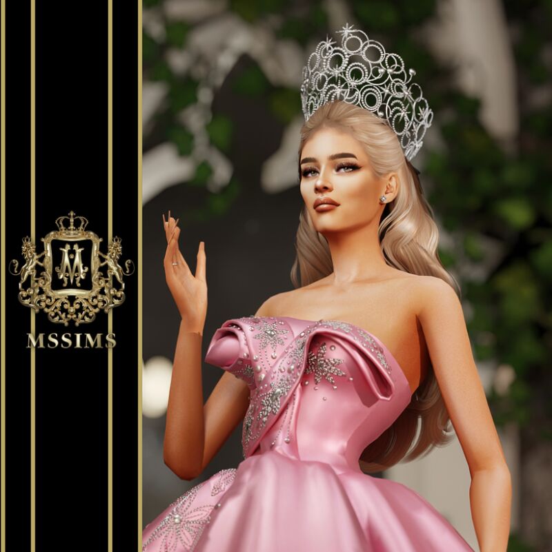 sims 4 cc glinda crown by mssims4 2