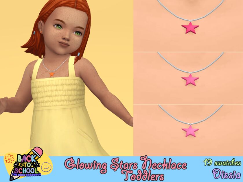 sims 4 cc glowing star necklace for adults kids and 3