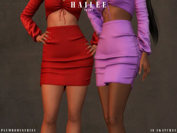 Hailee Skirt by ALI Sims 4 CC