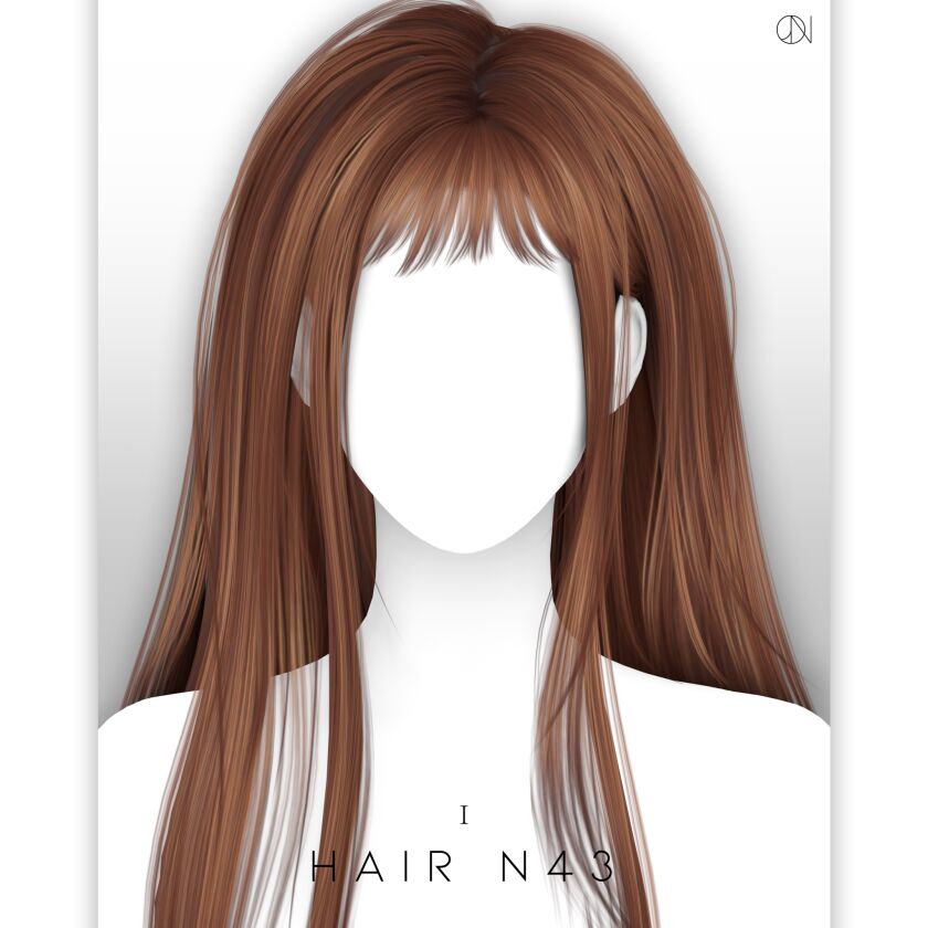 Hair N43 Sims 4 CC