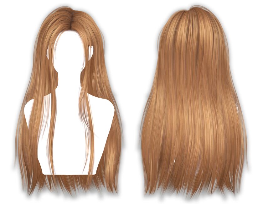 sims 4 cc hair n43 6