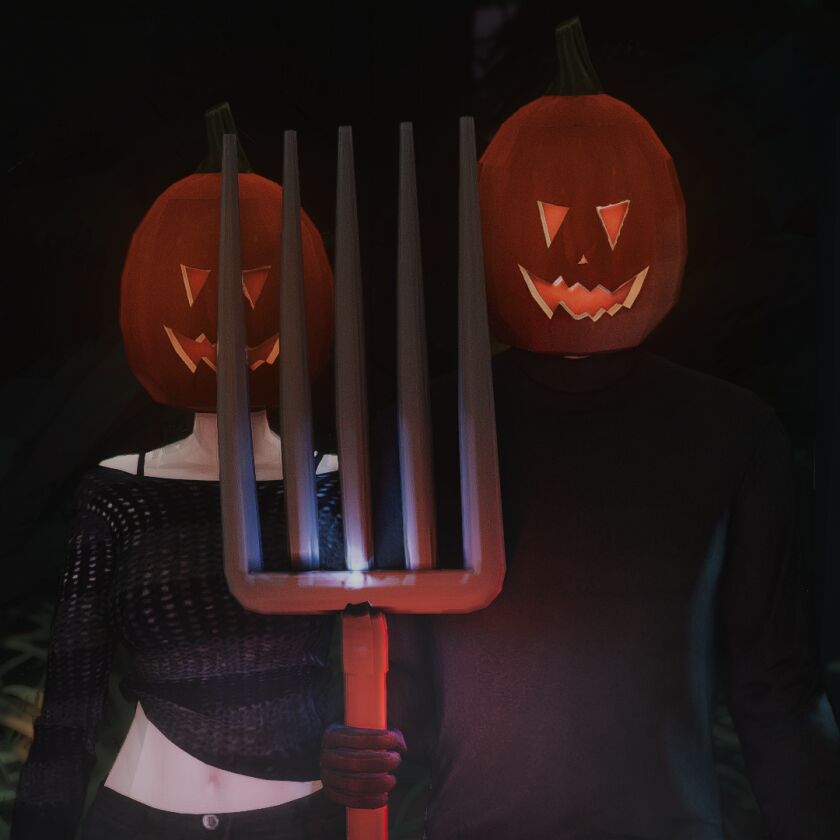 sims 4 cc halloween gift pumpkin head poses 4