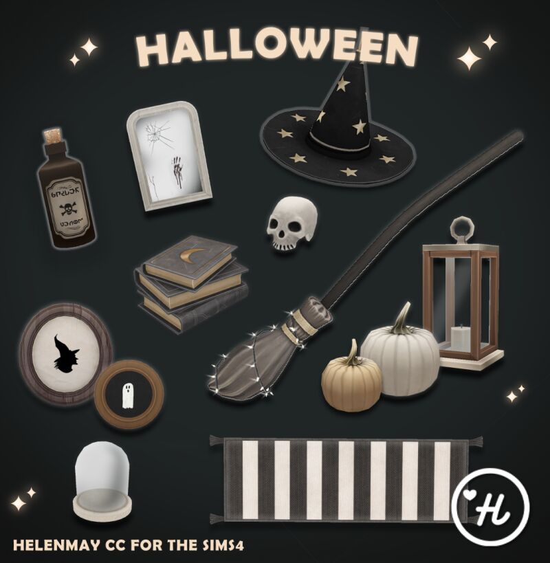 sims 4 cc halloween set by helenmay 3