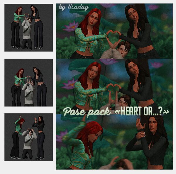 Heart OR…? | Pose Pack Sims 4 CC