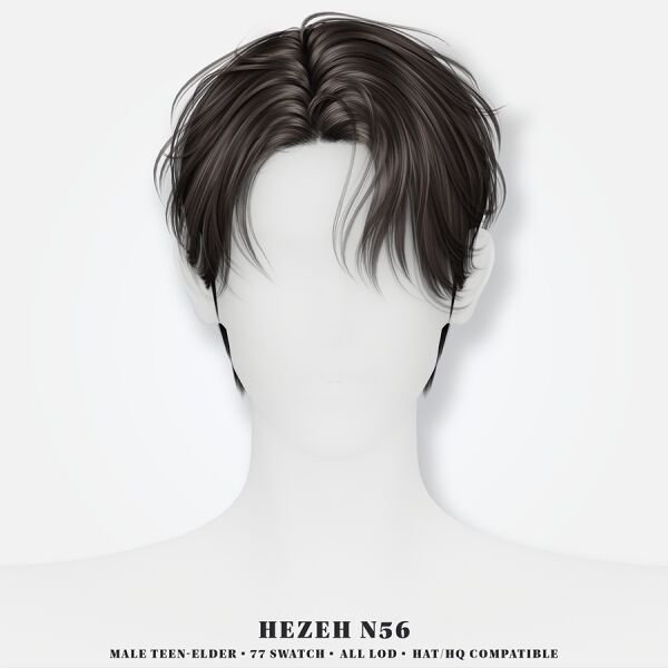 [Hezeh] Hair No. 56 Sims 4 CC