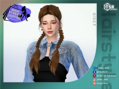 Braided Hairstyle for High Street Fashion Sims 4 CC