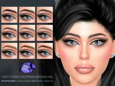 High Street Shopping Brows HQ Sims 4 CC