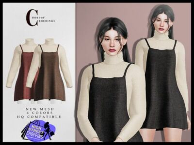 High Street Shopping Dress D-326 Sims 4 CC