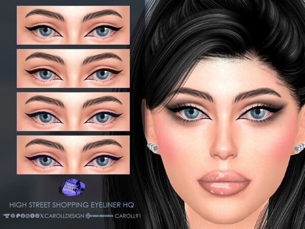 High Street Shopping Eyeliner HQ Sims 4 CC