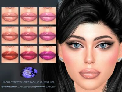 High Street Shopping Lip Gloss HQ Sims 4 CC