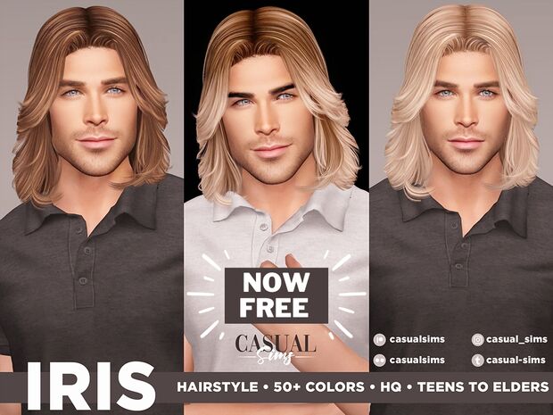 sims 4 cc iris hairstyle now free bangs version by casualsims 2