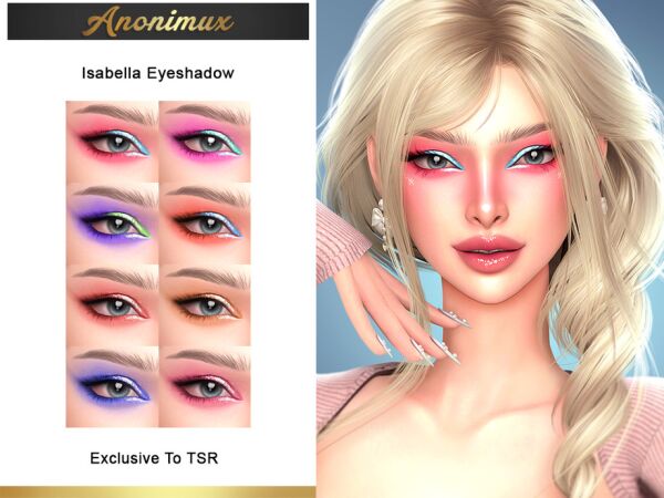 Isabella Eyeshadow by Anonimux Simmer Sims 4 CC