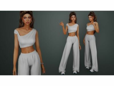 Jaynel Set: Modern Fashion for Women Sims 4 CC