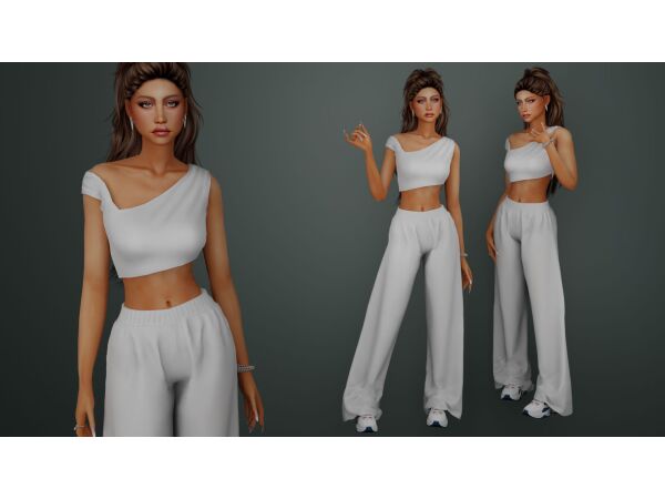 Jaynel Set: Modern Fashion for Women Sims 4 CC