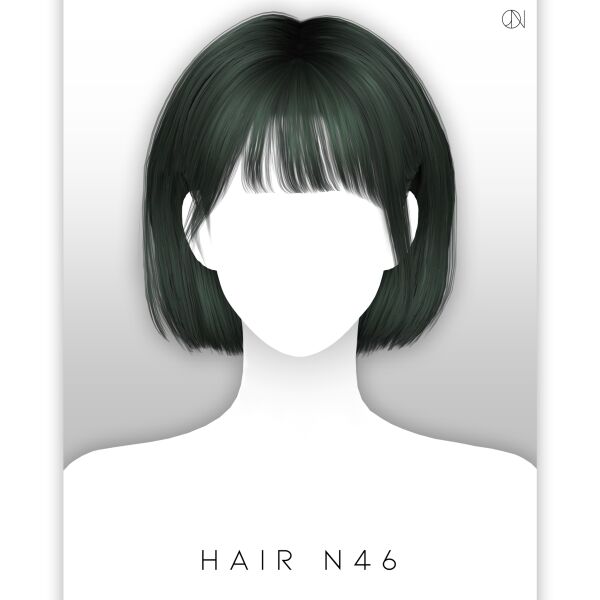 Stunning Jino Hair N46 for Females Sims 4 CC