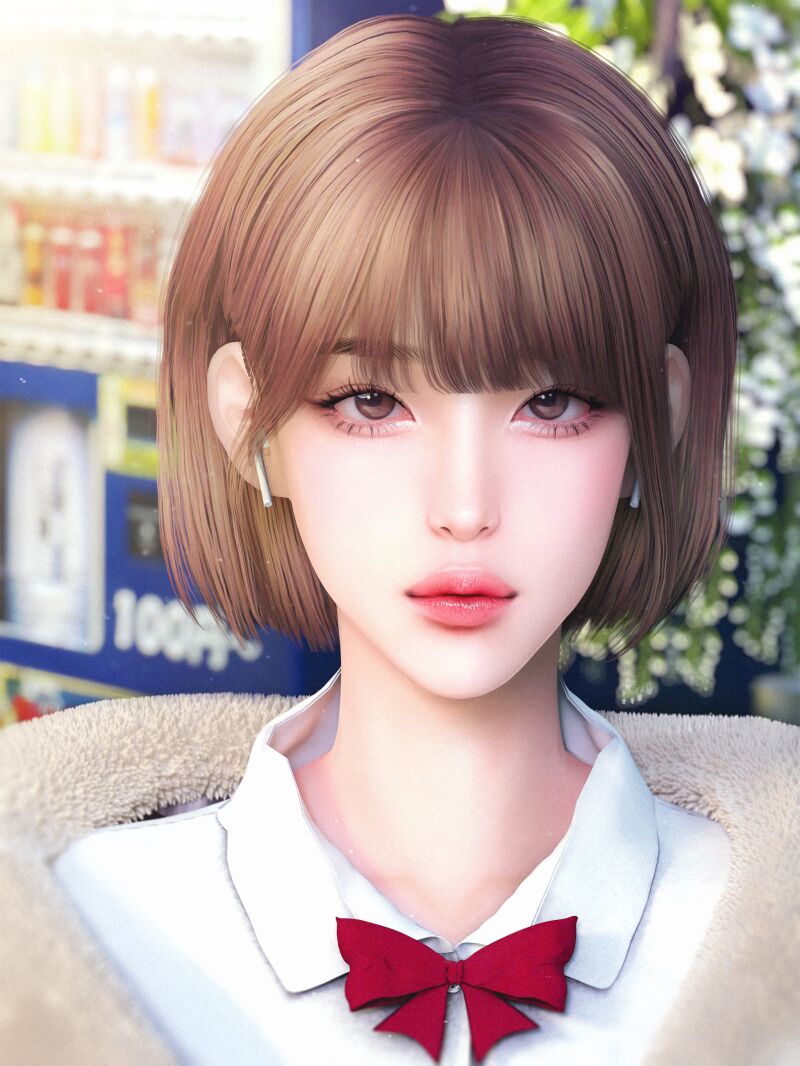 sims 4 cc jino hair n46 2