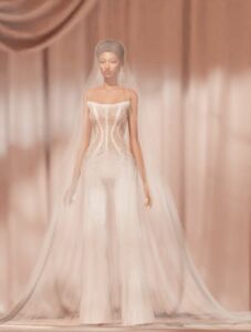 Jumpsuit Setembro Bridal 2024 Sims 4 CC