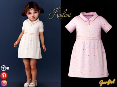 Kailani – Adorable Heart Dress for Toddlers Sims 4 CC