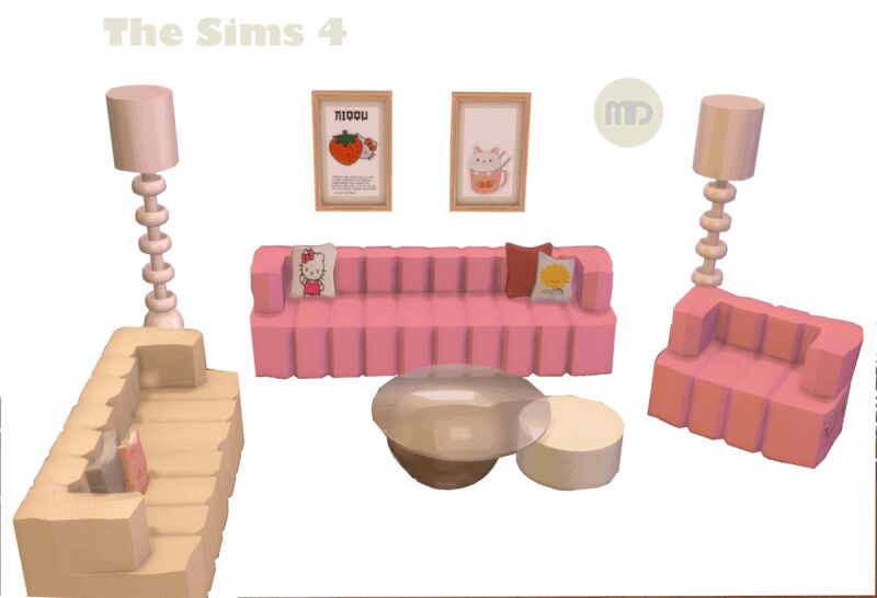 sims 4 cc kelvin couch set by mimidarling 2