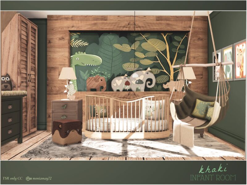 sims 4 cc khaki infant bedroom tsr only cc by moniamay72 2