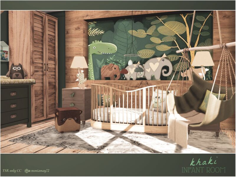 sims 4 cc khaki infant bedroom tsr only cc by moniamay72 3