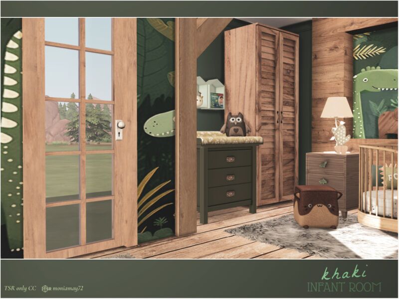 sims 4 cc khaki infant bedroom tsr only cc by moniamay72 7