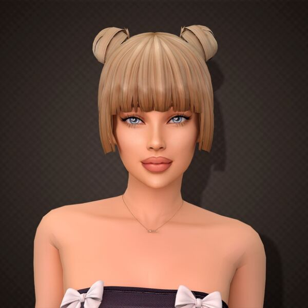 Kimiro – Stylish Hairstyle for Sims Sims 4 CC