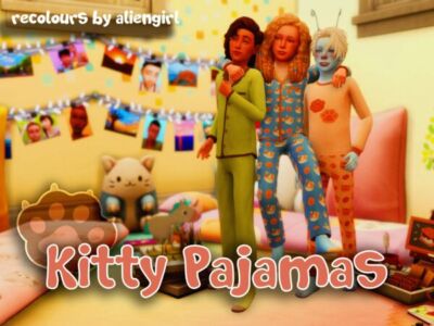 Cute Kitty Pajamas Recolor Sims 4 CC