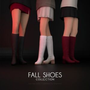 Knee High Boots – Fall Shoes Collection Sims 4 CC