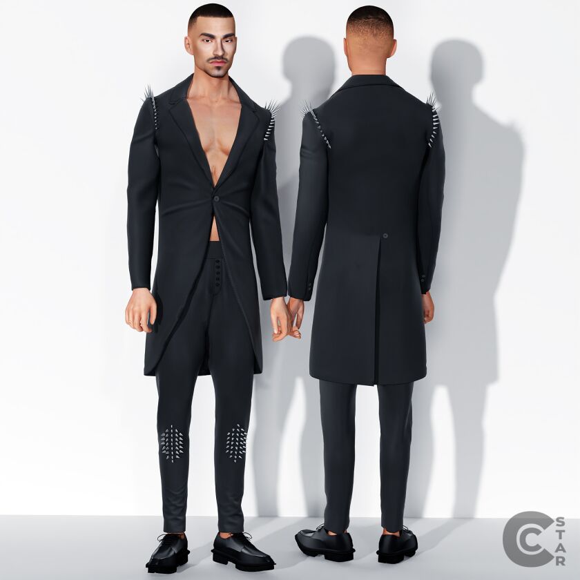 sims 4 cc kourtney kardashian and travis barker outfits from 4