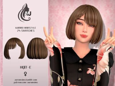 Kumao Hairstyle for Sims Sims 4 CC