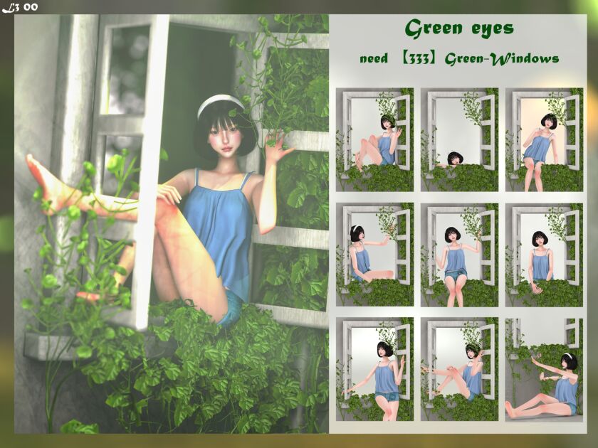 Green Eyes Sims 4 CC