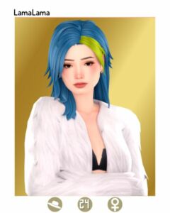 Lamalama | Hair Halsey V2 Sims 4 CC