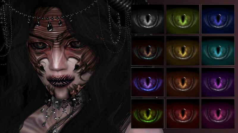 sims 4 cc lamia makeup set by evilquinzel 6