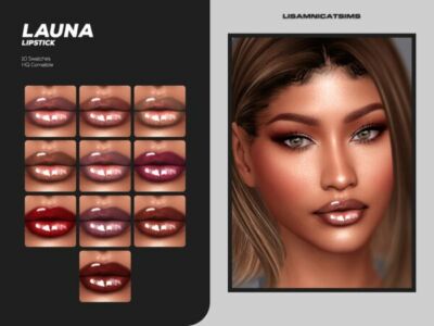 Launa Lipstick by Lisaminicatsims Sims 4 CC