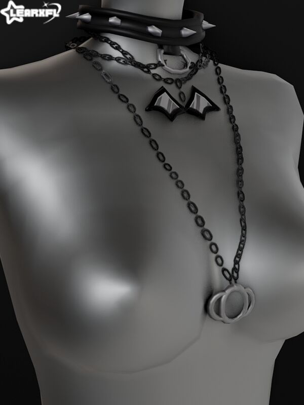 Stylish Layered Necklace by Learxfl Sims 4 CC