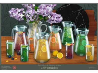 Lemonades In Pitchers By Somik_Severinka Sims 4 CC