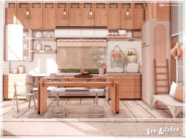 Cozy Leo Kitchen CC Sims 4 CC