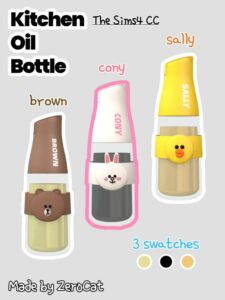 Linefriends Kitchen Condiment Set | Part II Sims 4 CC