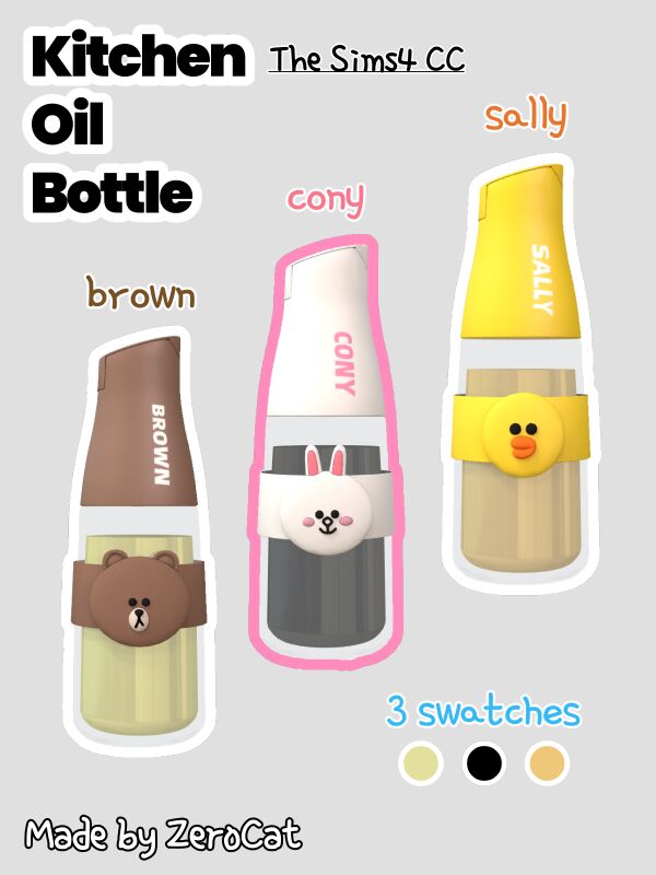 Linefriends Kitchen Condiment Set | Part II Sims 4 CC