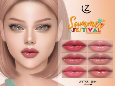 Stunning Lipstick Z564 by Zenx Sims 4 CC