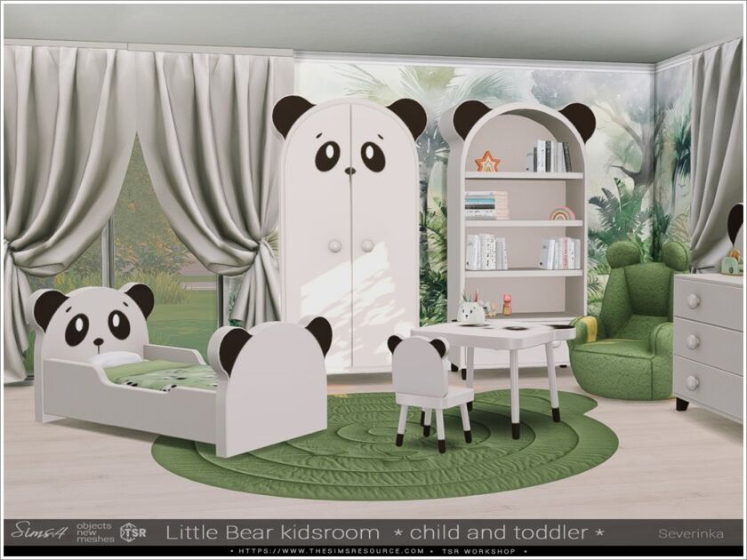 sims 4 cc little bear kidsroom 2