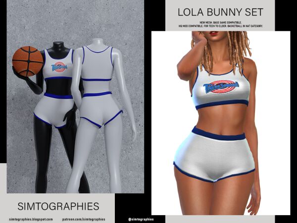 Lola Bunny Set Sims 4 CC