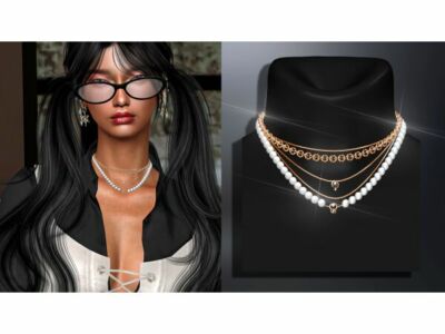 Loren Necklace NC301 V1 – Stunning Accessory! Sims 4 CC