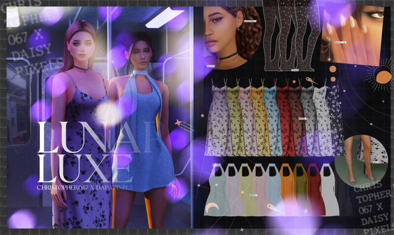 sims 4 cc lunar luxe collection by daisy pixels 2