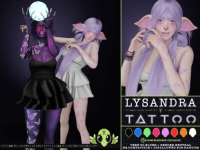 Lysandra Tattoo Sims 4 CC