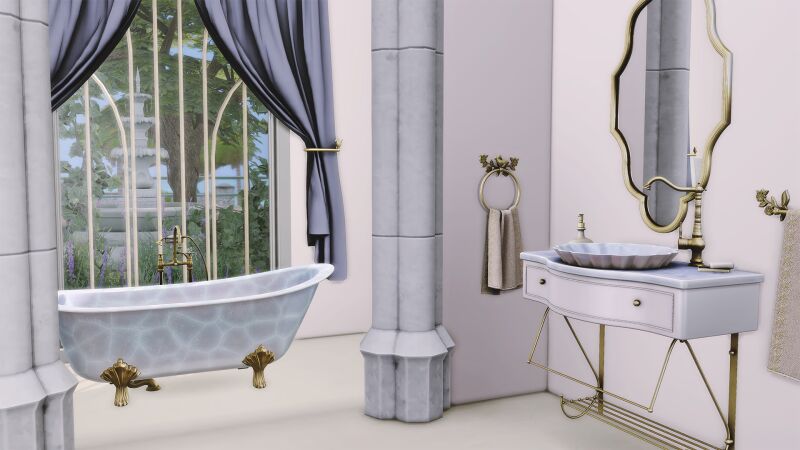 sims 4 cc magical fairy tale bathroom by lapanemona 4