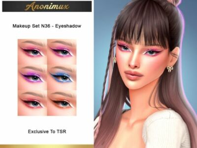 Stunning Eyeshadow Makeup Set N36 Sims 4 CC