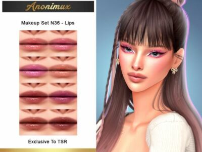 Stunning Makeup Set N36 for Gorgeous Lips Sims 4 CC